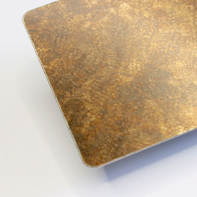 고대 장식적 스테인레스 강판 브론즈 매우 가는 선 금빛 4 밀리미터 두께 코일판