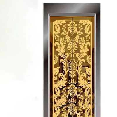 아이시 304 스테인레스 강판 금속 금 엘리베이터 출입문 장치 패턴