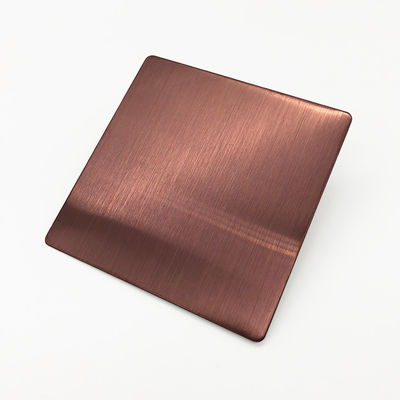 두꺼운 4X10 금 PVD 색깔에 의하여 도금되는 316 장식적인 스테인리스 장 1.2 mm