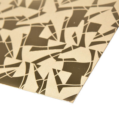 벽판지 장식을 위해 패턴 4x8을 식각하는 스테인레스 금속 절단 시트를 코팅하는 201 PVD 색깔