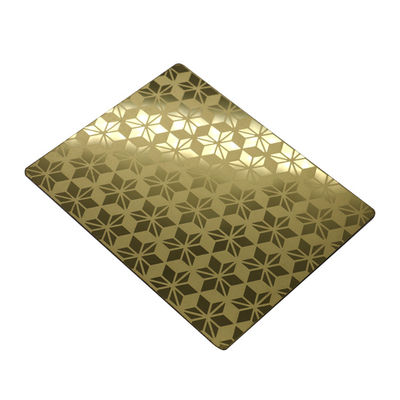 벽판지 장식을 위해 패턴 4x8을 식각하는 스테인레스 금속 절단 시트를 코팅하는 201 PVD 색깔