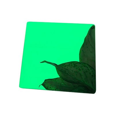 녹색 거울 스테인리스 스틸 엽 금속 1219x3048mm 부식 저항