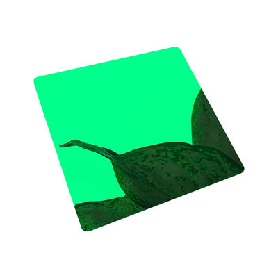 녹색 거울 스테인리스 스틸 엽 금속 1219x3048mm 부식 저항