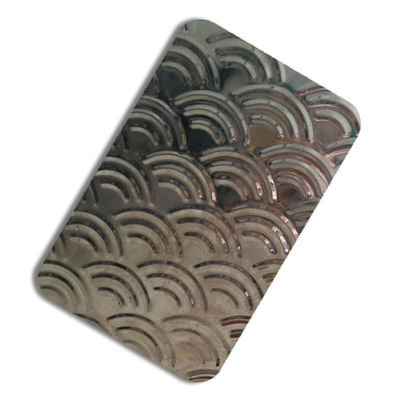 304 도장찍힌 수중파 스테인레스 스틸 패널 금속 장식판