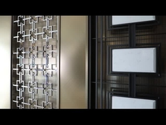 호텔 로비 분할 동안 1219X2438mm 금속 표면 스테인레스 강 방 칸막이