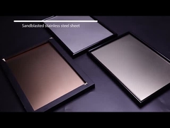 비드 블래스트 ss 마무리 장식적 스테인레스 강판 금속 밀 에지를 분사기로 닦으세요