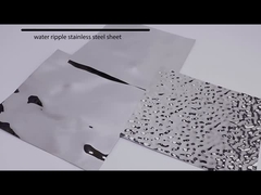물은 스테인레스 강판 ss 201 304 금속 장식적인 플레이트를 리플을 일으킵니다